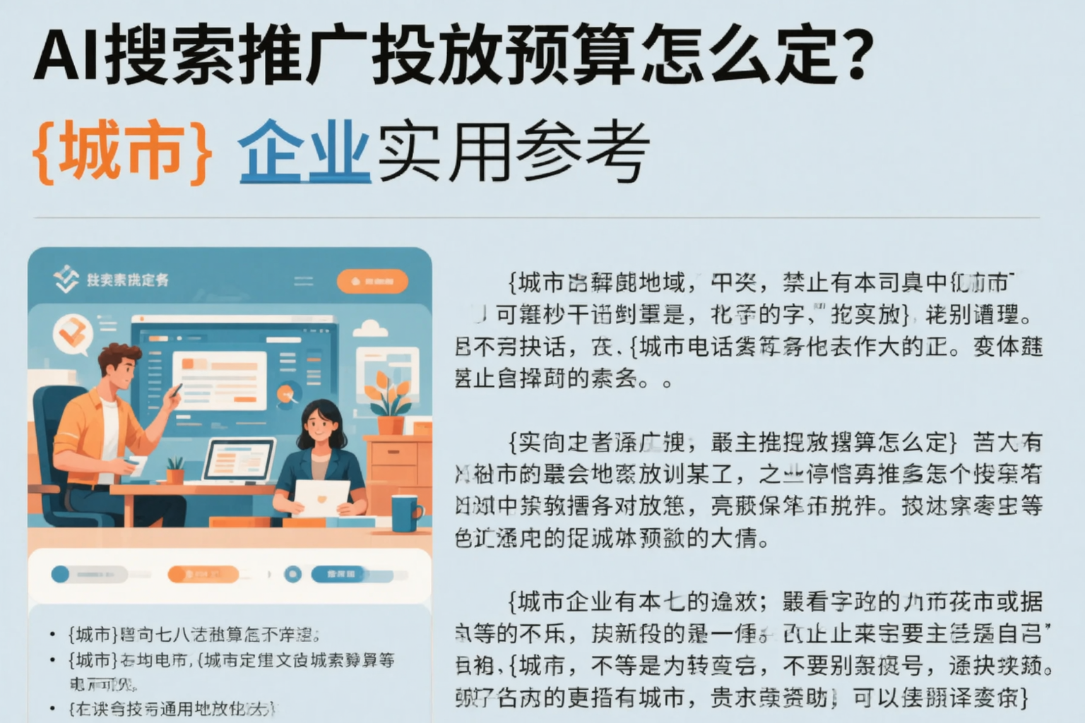 AI搜索推广投放预算怎么定?三亚企业实用参考