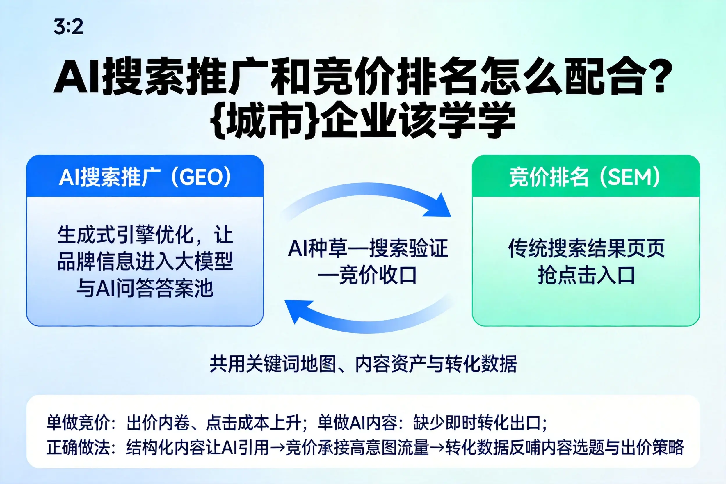 AI搜索推广和竞价排名怎么配合?三亚企业该学学