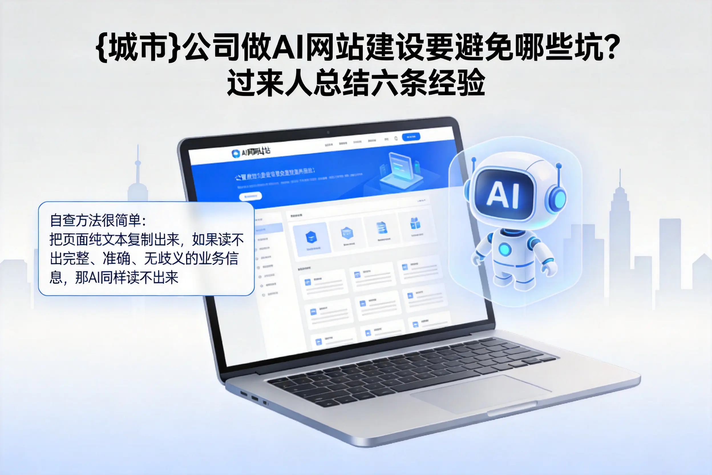三亚公司做AI网站建设要避免哪些坑？过来人总结六条经验