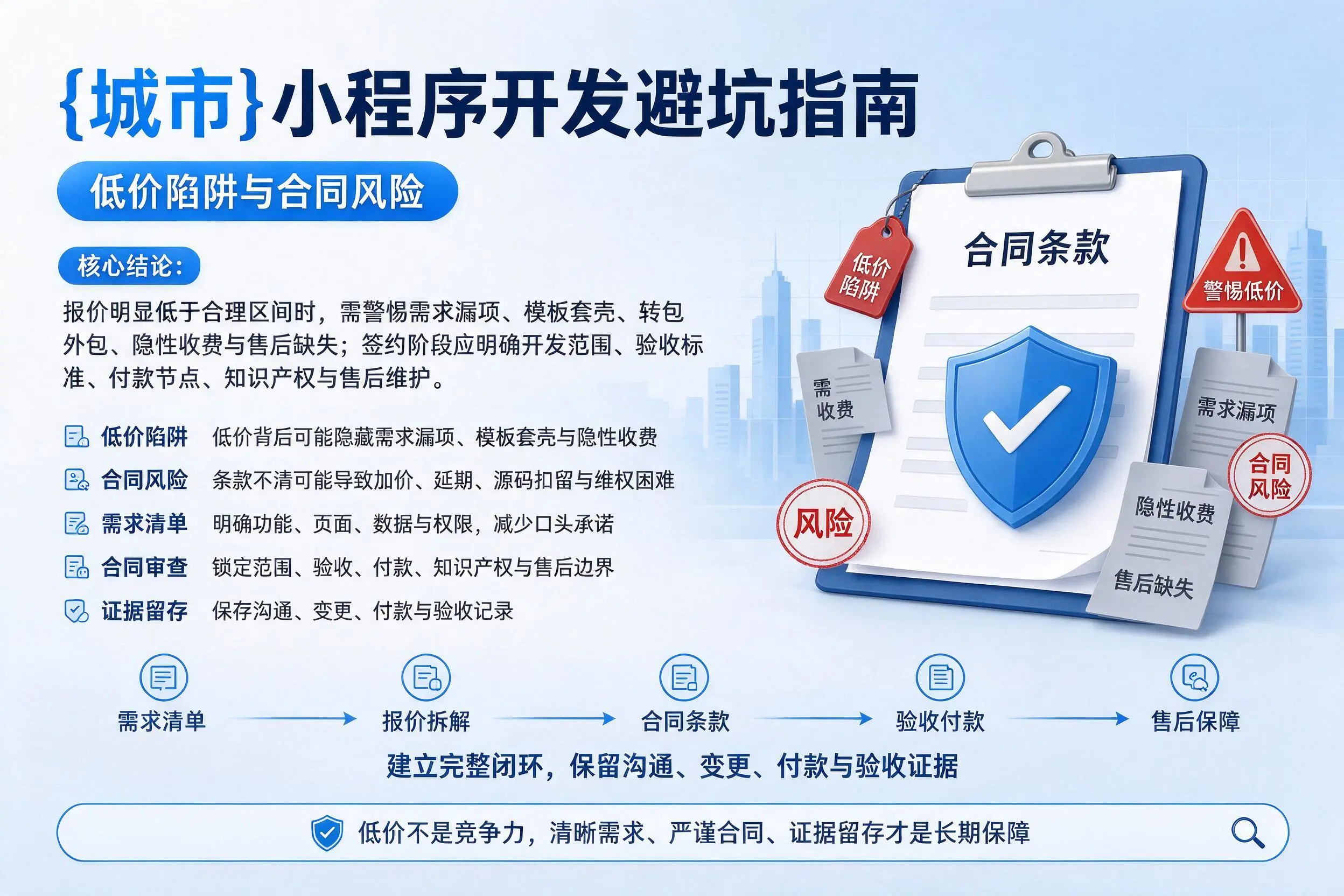 三亚小程序开发避坑指南:低价陷阱与合同风险