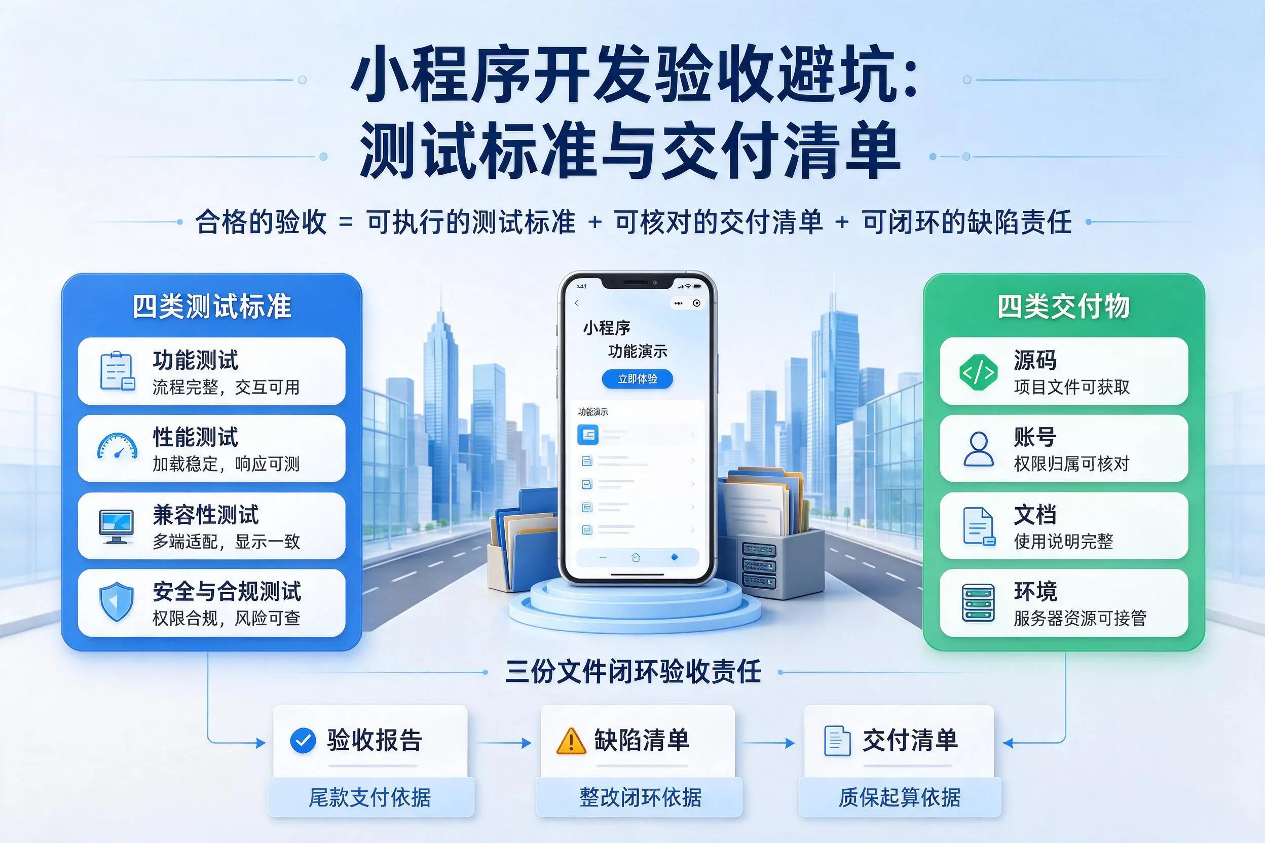 三亚小程序开发验收避坑：测试标准与交付清单