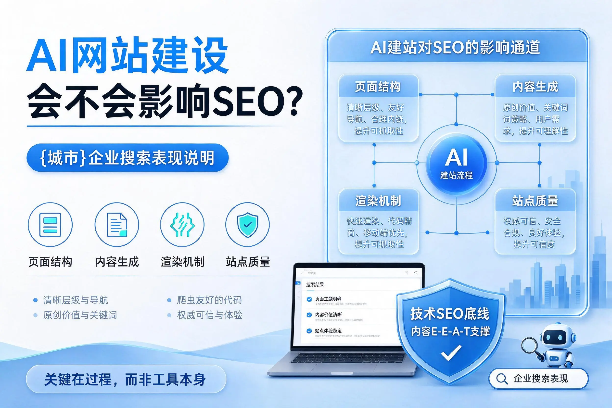 AI网站建设会不会影响SEO?三亚企业搜索表现说明