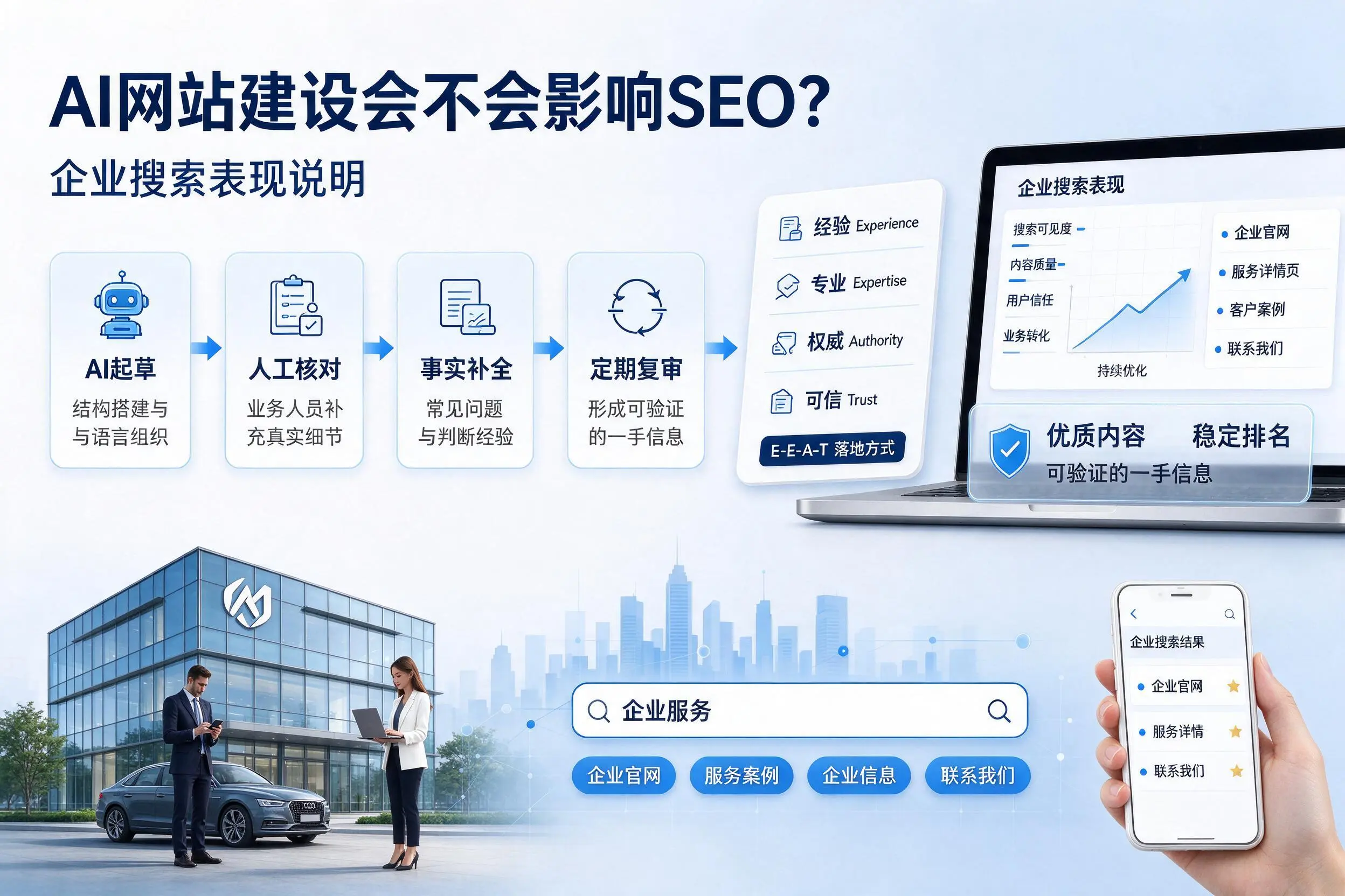 AI网站建设会不会影响SEO?三亚企业搜索表现说明