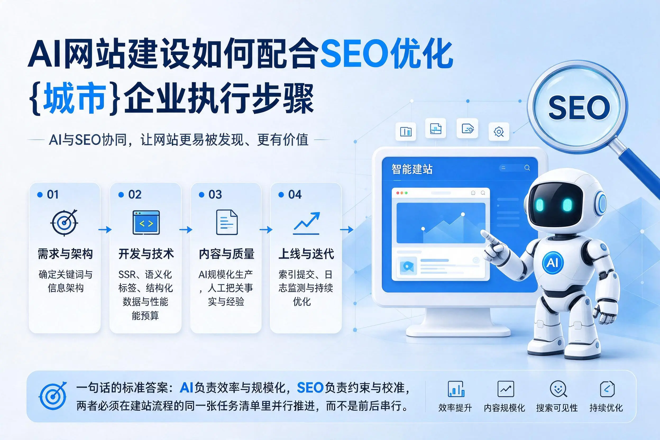 AI网站建设如何配合SEO优化,三亚企业执行步骤