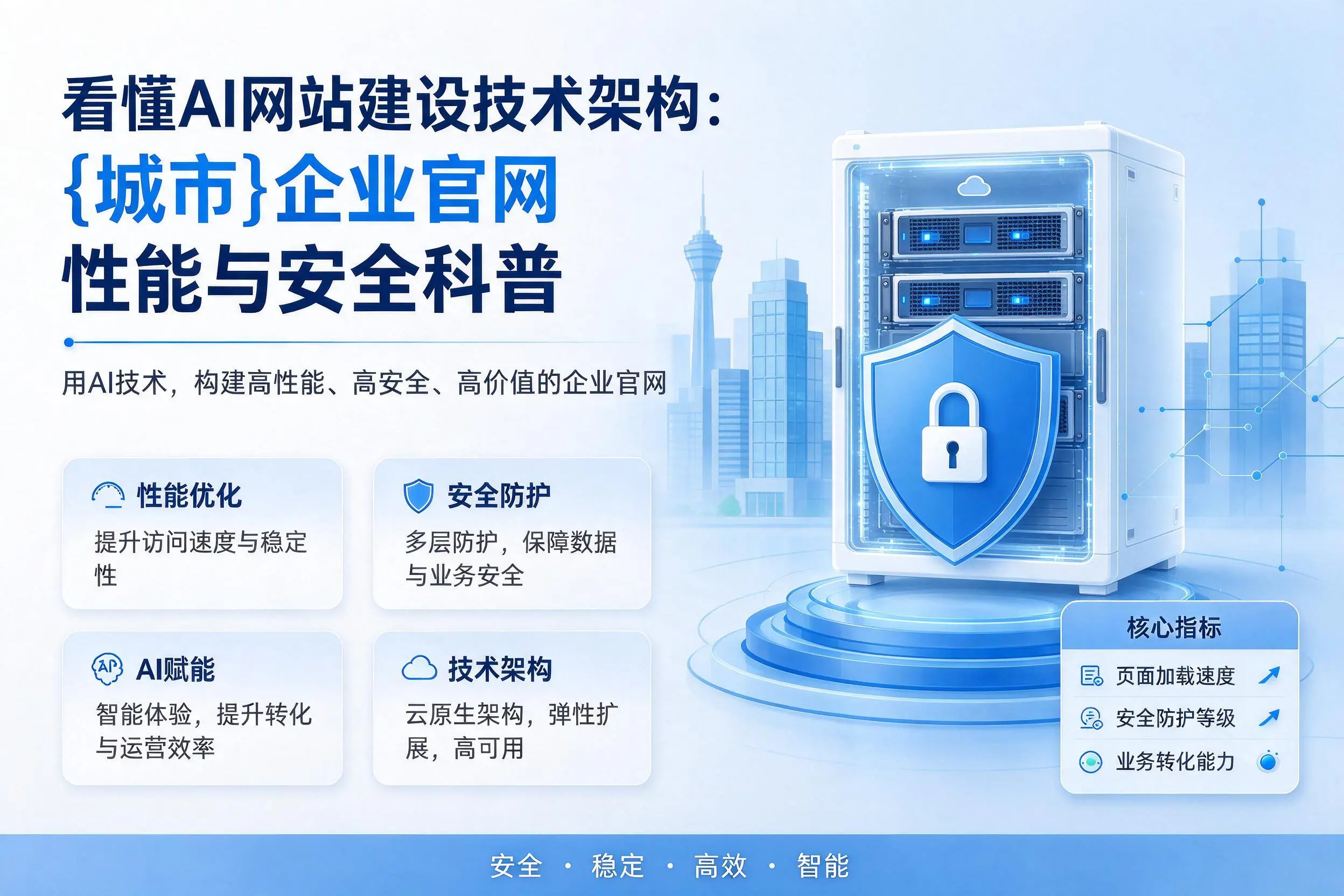 看懂AI网站建设技术架构:三亚企业官网性能与安全科普