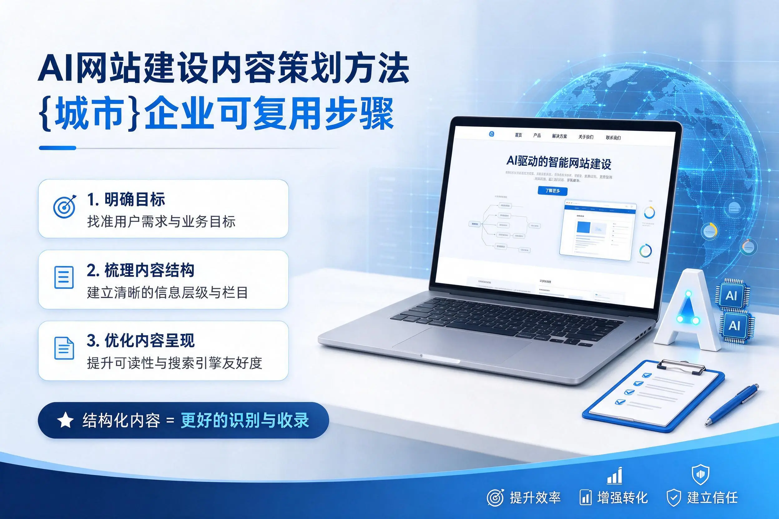 AI网站建设内容策划方法,三亚企业可复用步骤
