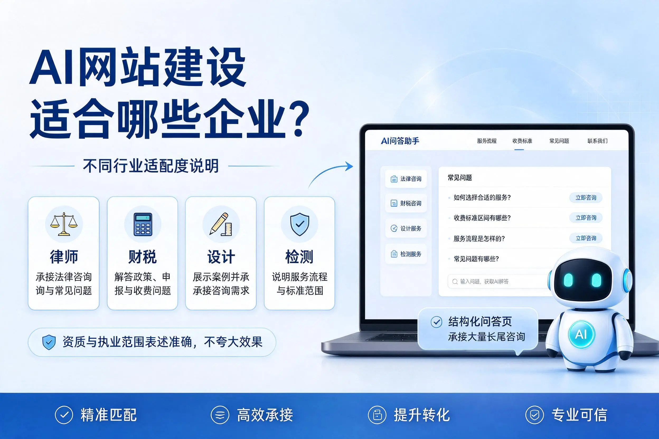 AI网站建设适合哪些企业？三亚不同行业适配度说明