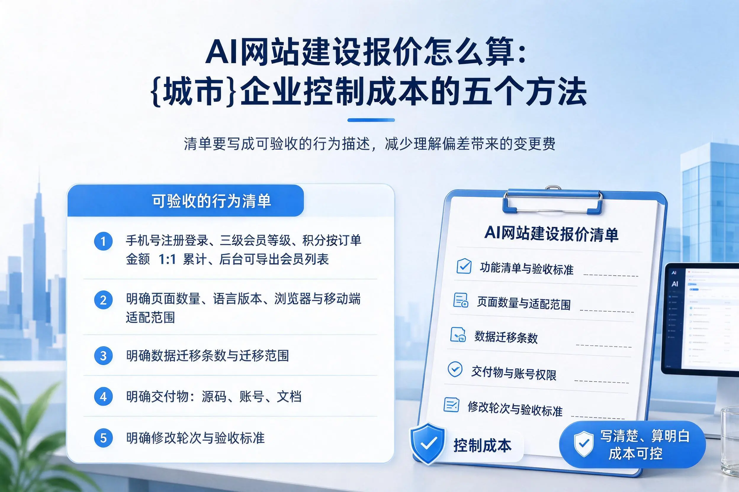 AI网站建设报价怎么算：三亚企业控制成本的五个方法